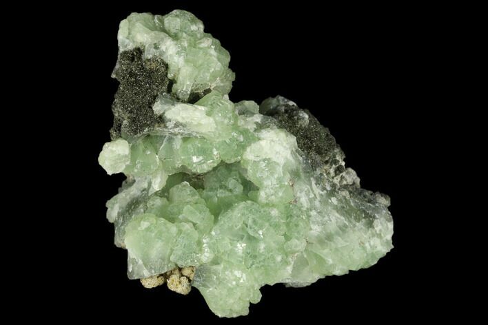 Green Prehnite Crystal Cluster - Morocco #174013